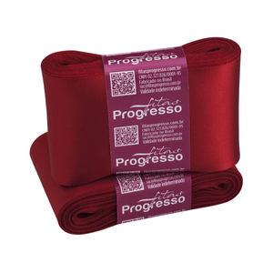Fita de Cetim Progresso 70mm Nº 22 10 metros - Vermelho 209